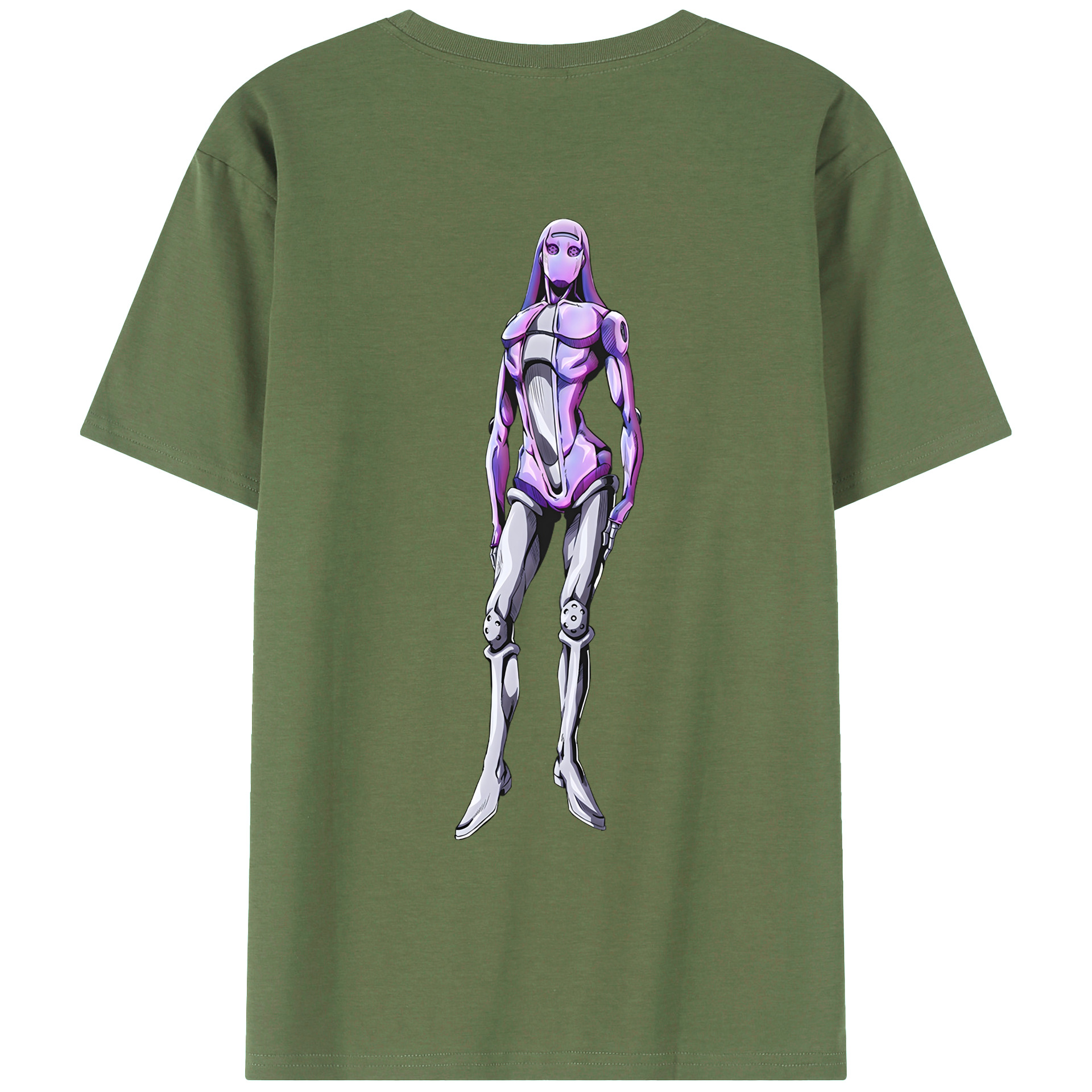（画像用） ジョジョの奇妙な冒険 JoJo's Bizarre Adventure 綿100％ メンズ半袖Tシャツ（バックプリント） 通気性